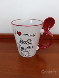Tazza con cucchiaino