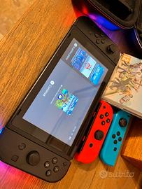 nintendo switch + accessori + 2 giochi