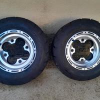 cerchi maggiorati  anteriori  yamaha raptor 700 