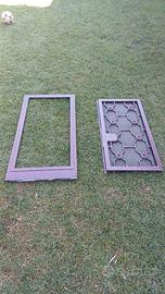 Nr 6 Grate di sicurezza in ferro zincato