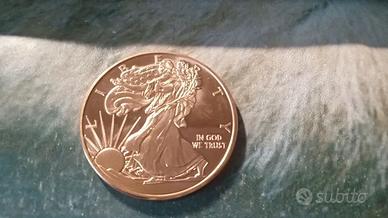 1 oncia AVP .999 rame USA Liberty