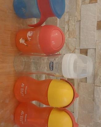 Bicchiere, borracce e biberon in vetro Chicco