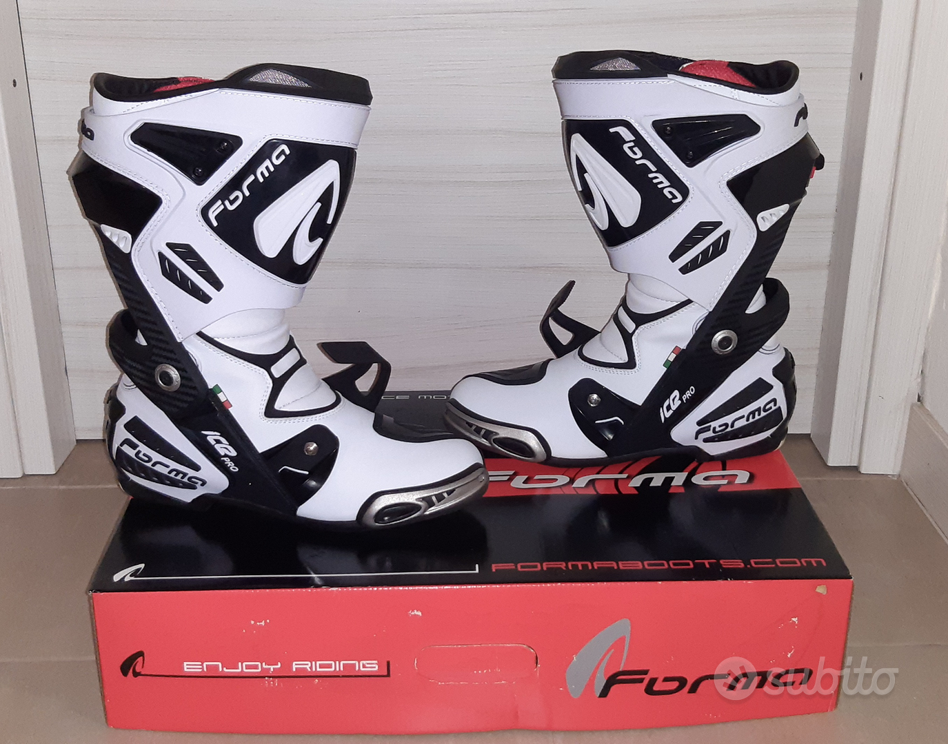 Stivali moto racing Forma Ice Pro grigio