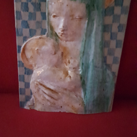 Vecchia ceramica firmata tasca