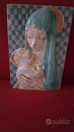 Vecchia ceramica firmata tasca