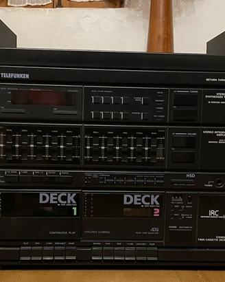 Impianto stereo TELEFUNKEN anni 80/ inizio 90