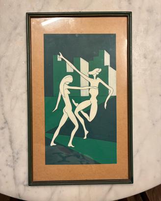 Coppia di quadretti vintage originali