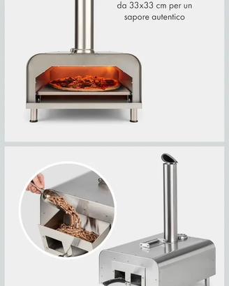 Forno pizza a pellet