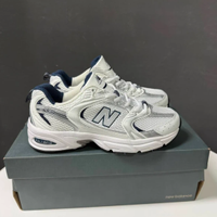 New Balance 530 White Silver Navy 38.5