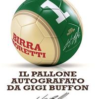 Pallone Birra Moretti Autograf. GigiBuffon Limited
