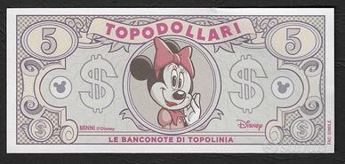 Disney - banconota da 5 Topodollari - Minnie