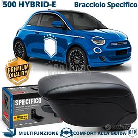 Bracciolo Per Fiat 500E SPECIFICO PELLE-PU Nera