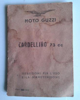 Manuale manutenzione CARDELLINO GUZZI 73cc 1959