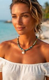 Sconto collana mare fatta a mano in argilla 