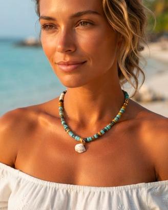 Sconto collana mare fatta a mano in argilla 