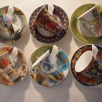 Lotto 6 tazzine da caffè Rosenthal-Mythos