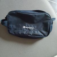 borsa da toilette uomo Champion blu scuro