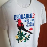T-shirt Dsquared 2 bianca uomo, tg M