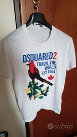 T-shirt Dsquared 2 bianca uomo, tg M