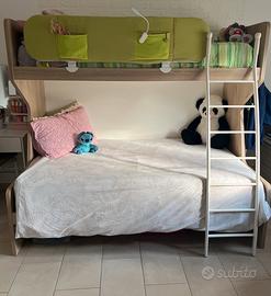 Letto a castello 1 piazza e 1 piazza e 1/2