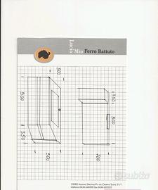 Mobile bagno con lavabo in corian nuovo 