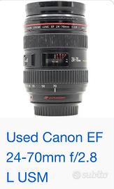 Obbiettivo canon ultrasonico