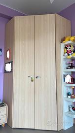 cabina armadio angolare 