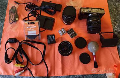Kit Panasonic Lumix GF6 + 3 Obiettivi +Borsa+acces