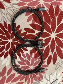Set 2× Cavi USB-C deleyCON 1m