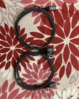 Set 2× Cavi USB-C deleyCON 1m