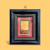 🖼️ Francobollo "The Penny Black" in Oro 22k in Co