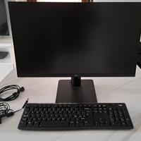 Monitor LG 24" Full HD + TASTIERA E MOUSE LOGITECH