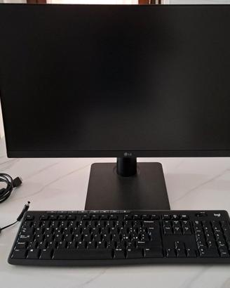 Monitor LG 24" Full HD + TASTIERA E MOUSE LOGITECH