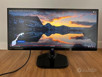 LG Monitor PC IPS 25" 21:9 Full HD Piatto