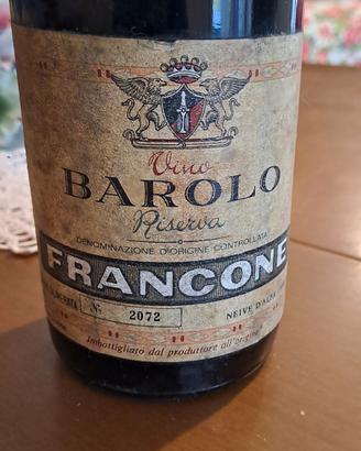 Barolo Riserva 1965 Francone –   da collezione