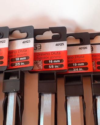 Set 5 Scalpelli a battere Piatti per Legno 6-22 mm