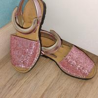 sandali rosa con lustrini