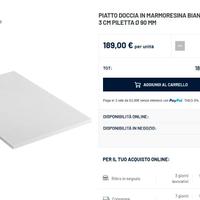 Piatto doccia 80X100