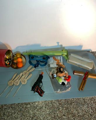 Kit giochi palline pistola peluche pet dita