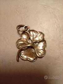 ciondolo argento 925 quadrifoglio Giovanni Raspini