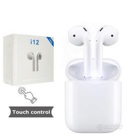 Auricolari i12 Cuffie Touch Bluetooth 5.3