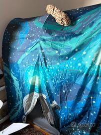 Letto a castello con le tende 90x200