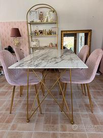 Tavolo/scrivania effetto marmo