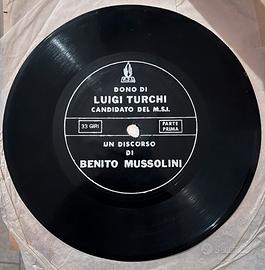 La voce di Mussolini 33 giri