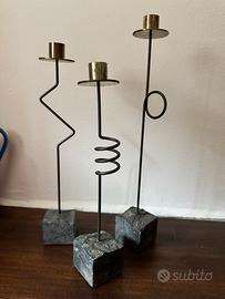 Set 3 Portacandele Vintage IKEA -