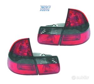 FANALI BMW E46 TOURING 98-05 ROSSO AFFUMICATO