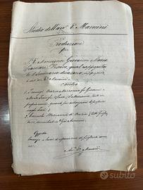 Antico atto notarile