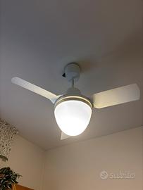 Ventilatore soffitto VORTICE + Luce e Telecomando