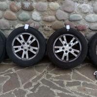 4 RUOTE + GOMME ESTIVE 216/60 R16 99 V DOT 0322