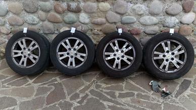 4 RUOTE + GOMME ESTIVE 216/60 R16 99 V DOT 0322